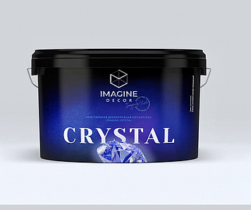 "Crystal" 1 л - перламутрова декоративна штукатурка із кристалічними кульками Imagine Decor