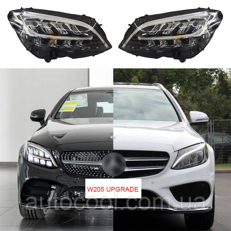 Передні лід фари Mercedes C-клас W205 2013-2020 г. Мерседес