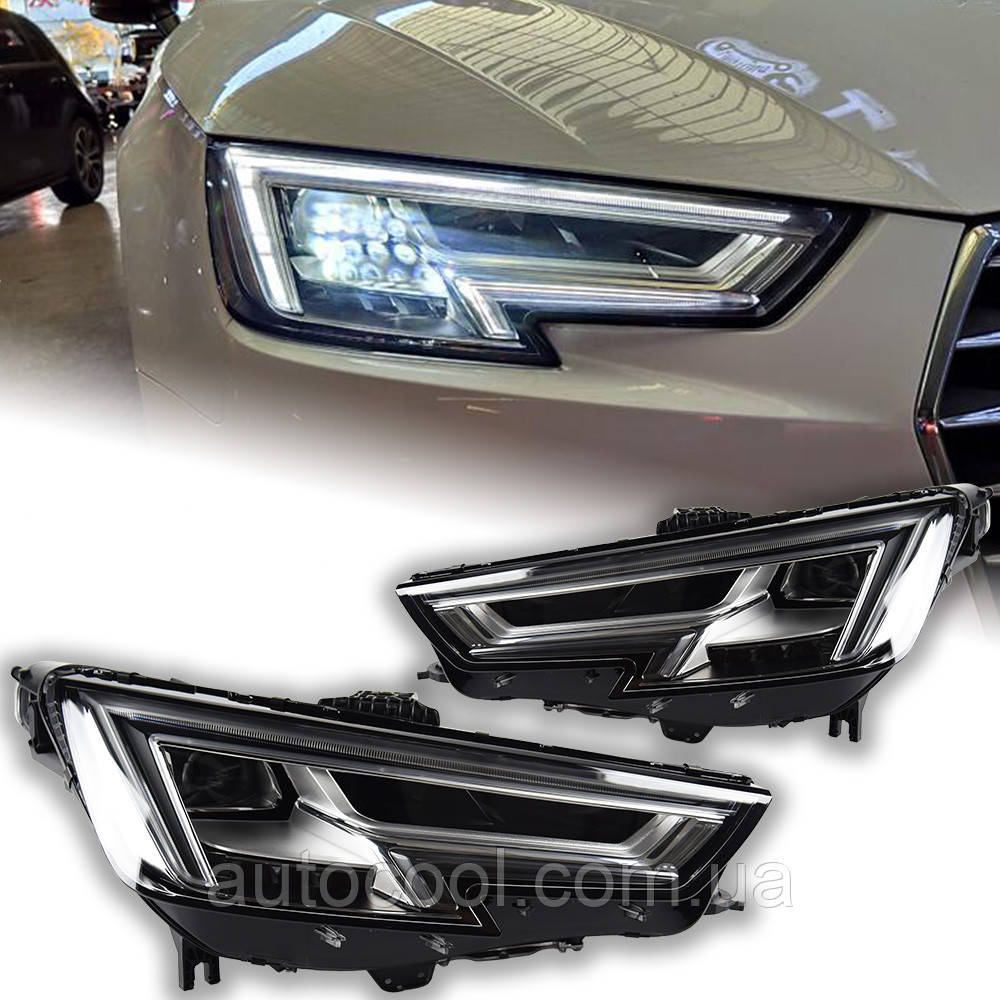 Передні лід фари Audi A4 B9 2017-2020 г. Аудіо А4 Б9