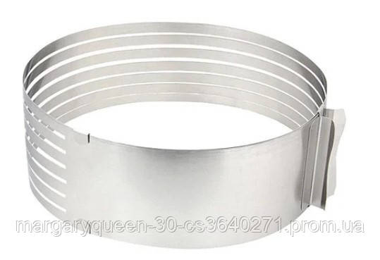 BN-1035 форма - кольцо для нарезки коржей из нержавеющей стали - фото 2 - id-p1519066556