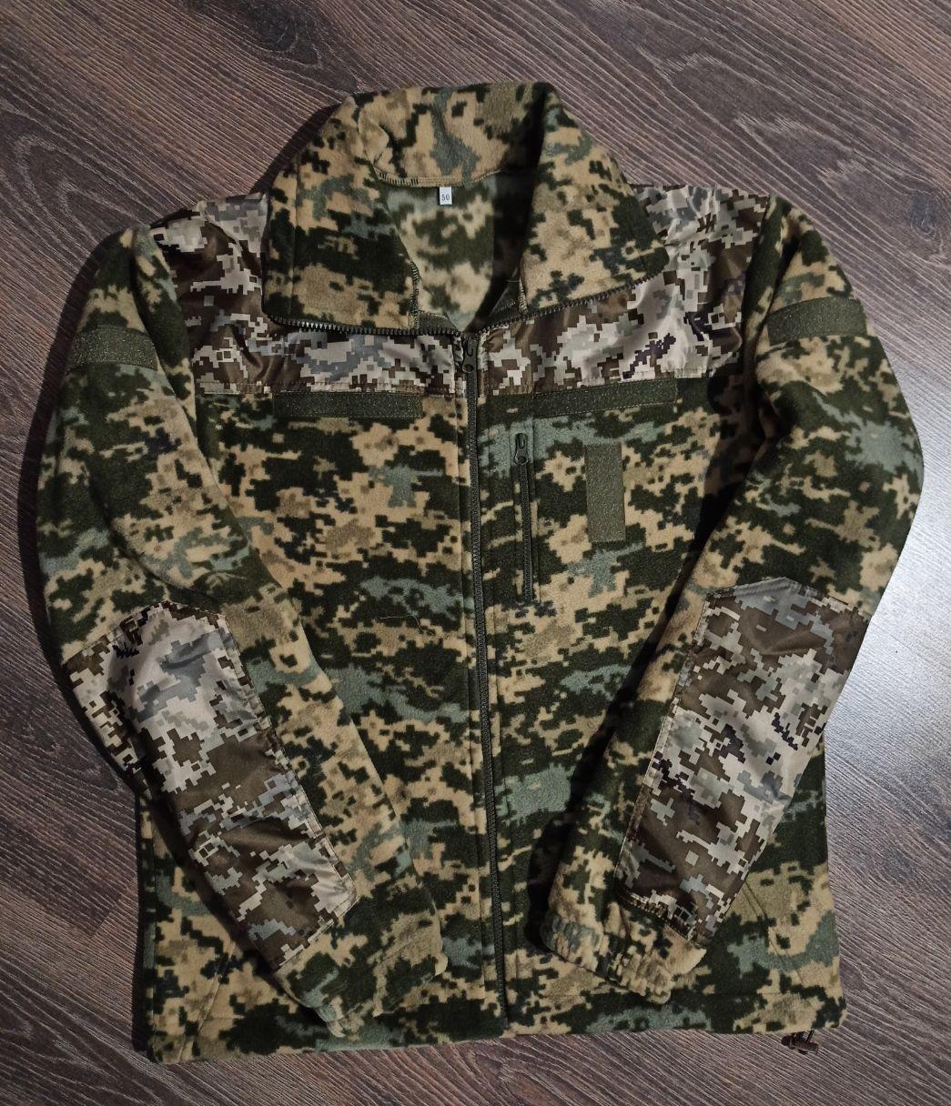 Кофта Флисовая, Тактическая, Военная ЗСУ Пиксель Р. 46, 52, 56 — Купить ...