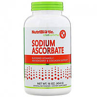 NutriBiotic, Sodium Ascorbate (454г), витамин С, vitamin C, вітамін С