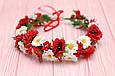 Вінок для волосся / віночок на голову Okl з маками та ромашками під вишиванку 549, фото 2
