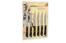 Набір з 6-ти кухонних ножів для стейка, Samura "Harakiri" (SHR-0260B), фото 2
