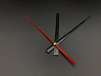 Стрілки годинникові для настінного годинника чорні та червоні металеві 3 стрілки 11х12.5х9 см