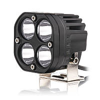 LED фара светодиодная Квадрат 40W (10W*4) Cree диоды 10-30V 75*75*70mm Дальний свет (2-40W)