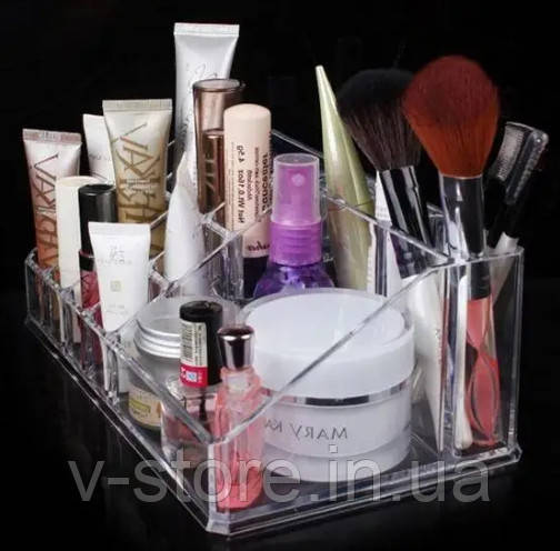 Органайзер подставка для косметики Supretto бокс ящик шкатулка для хранения косметики макияжа бытовой - фото 7 - id-p1603462145