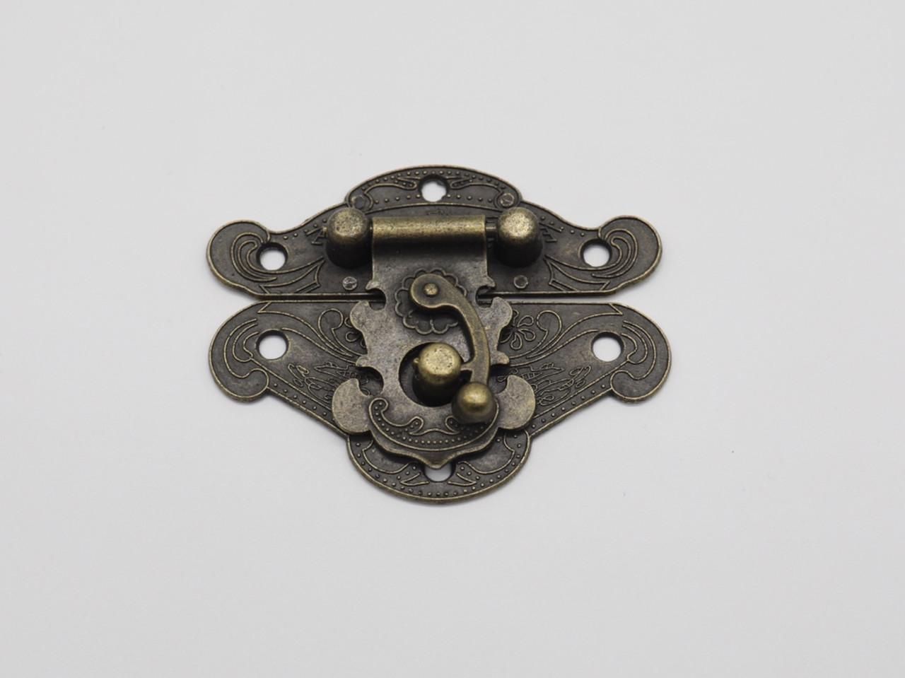 Замок литий. Колір "стара латунь". 66х54мм, фото 1