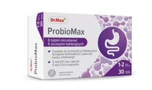 Dr.Max ProbioMax 6 різновидів біфідо та лакто бактерій 5 мільярдів КУО, 30 капсул. До 06/2026
