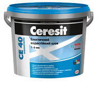 CERESIT CE-40/01/5 (белый) Эластичный водостойкий цветной шов до 6мм, 5кг
