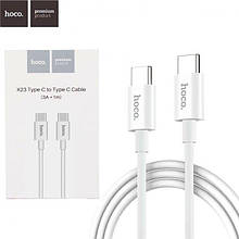 Кабель Hoco X23, Type-C-USB, 2.4A, White, довжина 1м, BOX