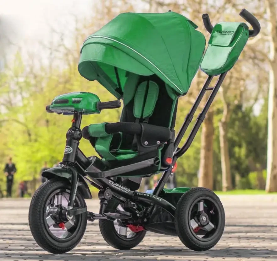 Дитячий триколісний велосипед TurboTrike 4060HA-4 велосипед-коляска, фото 1