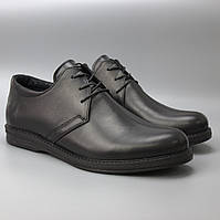Туфли кожаные черные мужская обувь комфорт на каждый день демисезонная Rosso Avangard Cardinal Black Ink
