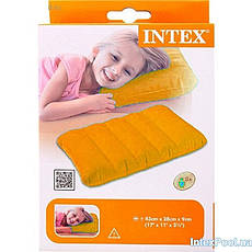 Надувна подушка флокована Intex 68676, 28х43х9 см, фото 2