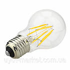 Світлодіодна прозора лампочка 8Вт E27 A55 LM718 4500K, фото 9
