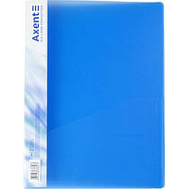 Папка швидкозшивач+кишеня, 700мкм., прозорих кольорів Axent блакитний