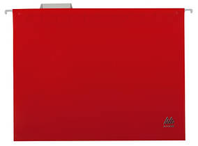 Файл підвісний картотечний, кольоровий пластиковий BuroMAX червоний