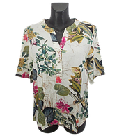 Женская блуза штапель JJF 208-1 XL белая