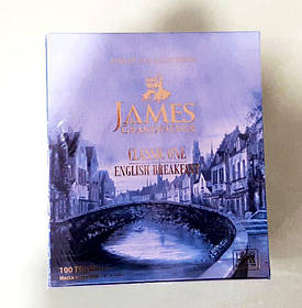 Чай James Classic One English Breakfast 100 пакетиків чорний