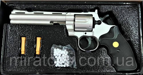 Игрушечный пистолет Револьвер Galaxy G36S Colt King Kobra - Серебро