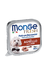 Влажный корм MONGE Монж DOG FRESH c ягненком, 0,1 кг