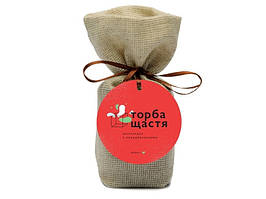 Шоколад подарунок з передбаченнями "Торба Щастя" чорний шоколад з солоною карамеллю 87 г