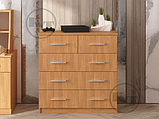Комод 2+3 Компаніт дсп дуб-сонома 5 ящиків для речей, фото 4