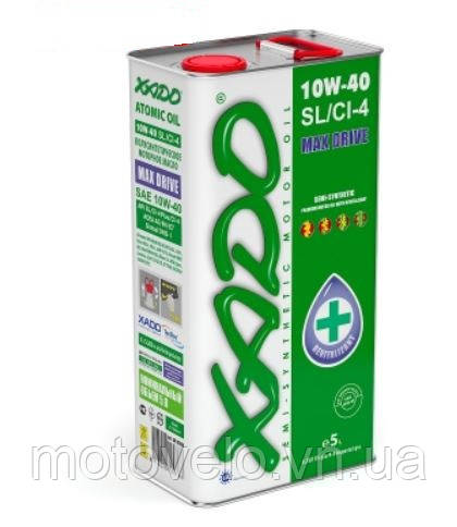 Напівсинтетична олива 10W-40 SL / CI-4 XADO Atomic Oil  5л