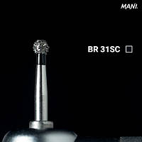 Алмазний бор BR-31SC. Кульковий (кулька) (ISO 001/020), чорний.