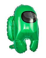 Воздушный фольгированный шар Амонг Ас 55х44см (21") | Зеленый