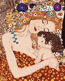 Картина за номерами "Мама та дитина. Густав Клімт" 40х50см, Ідейка, КНО4848