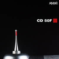Алмазный бор MANI шаровидный CD-50F (ISO 001/007) красный.