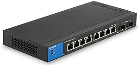 Коммутатор Linksys LGS310C-EU 8-Port Managed Gigabit Ethernet Switch with 2 1G SFP Uplinks