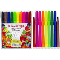 Від 12 шт. Фломастер 10 кольорів "Фрукти" CR550-10 "С"  купити дешево оптом в інтернет-магазині