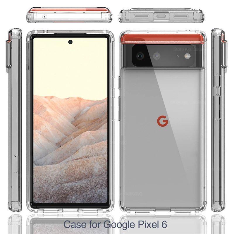 Силіконовий чохол із посиленими кутами для Google Pixel 6 Pro прозорий протиударний