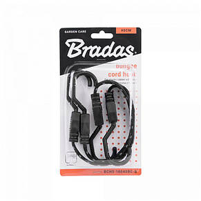 Гумка еластична FLAT BUNGEE CORD HOOK чорна 1,8 х 40см
- 2 шт, у блістері, BCH5-18040BC-B, фото 4
