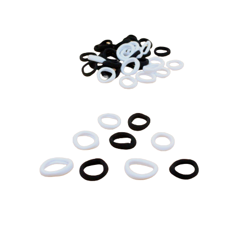 Гумка для волосся безшовна  кольорова,3см  мікс 50шт, фото 1