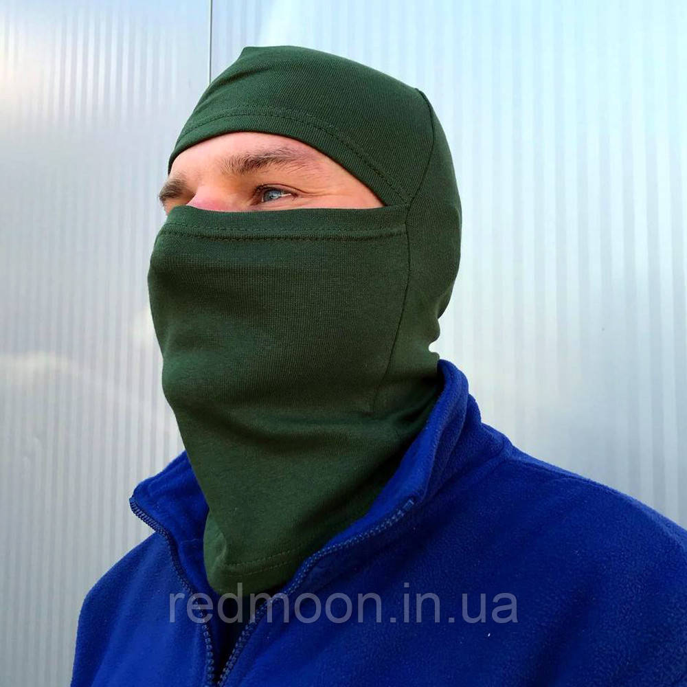 Балаклава трансформер 2в1 Олива / Підшоломник / Тактична балаклава маска