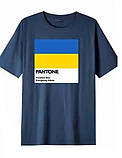 Мужская патриотическая украинская футболка PANTONE, фото 5