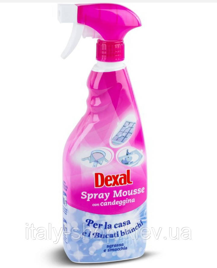 Dexal Мус-спрей з відбілювачем універсальний - для ванних, кухні та одягу, 750 мл, Італія