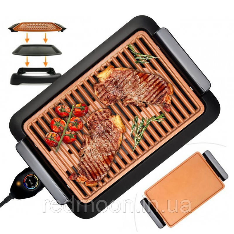 Электрический бездымный противень для гриля JE-S37 3000W / Электрогриль ...
