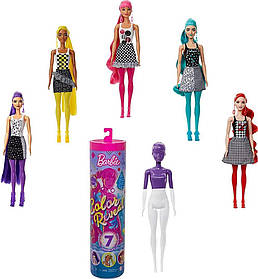 Лялька-сюрприз Барбі Кольорове перевтілення Монохромні образи Barbie Color Reveal (GTR94)