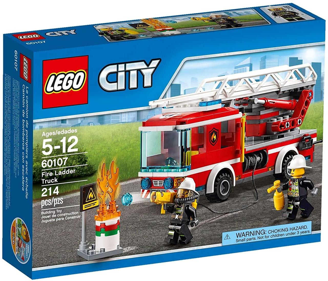 Конструктор LEGO City Пожежний автомобіль 214 деталей (60107)