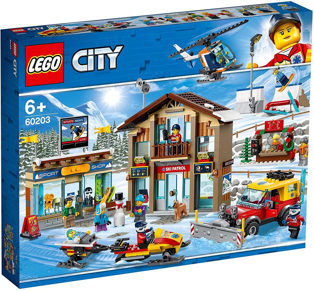 Конструктор LEGO City Гірськолижний курорт 806 деталей (60203)