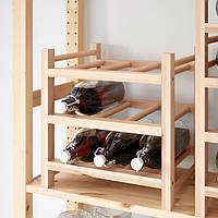 Подставка для 9 винных бутылок IKEA HUTTEN массив древесины 700.324.51