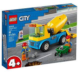 Конструктор LEGO City Вантажівка-бетонозмішувач 85 деталей (60325)