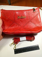 Сумочка жіноча SMOOZA, брендова жіноча сумка зі штучної шкіри через плече червоного кольору