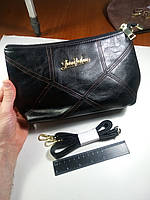 Сумочка жіноча SMOOZA, брендова жіноча сумка зі штучної шкіри через плече чорного кольору