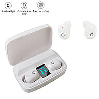 Бездротові навушники TWS "J16" Білі, блютуз гарнітура - вакуумні навушники з кейсом (беспроводные наушники)