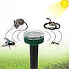 Ультразвуковий відлякувач гризунів, кротів та комах Garden Pro / Відлякувач шкідників із сонячною панеллю, фото 3